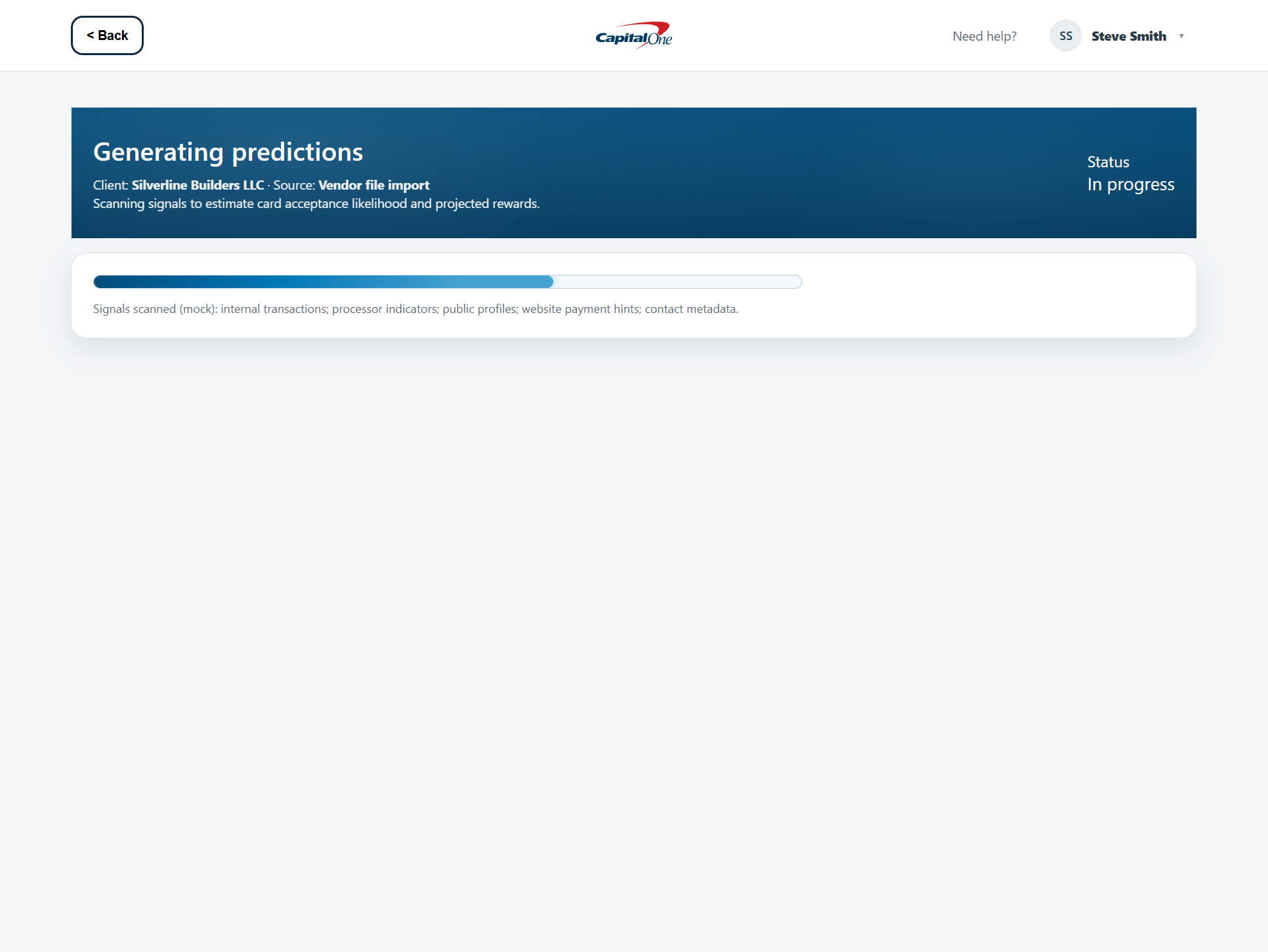 Capital One Dashboard 2