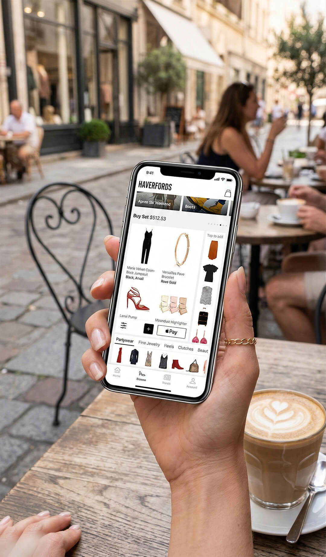 SAP Upscale Mobile User at Cafe